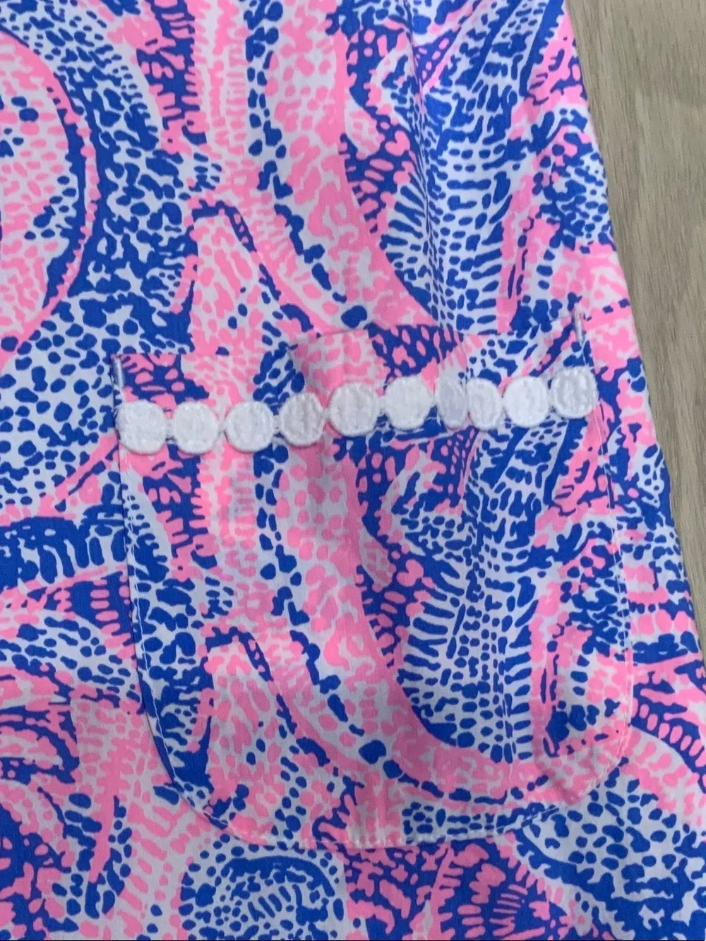 Lilly Pulitzer Pink and Blue Paisley Shift Dress